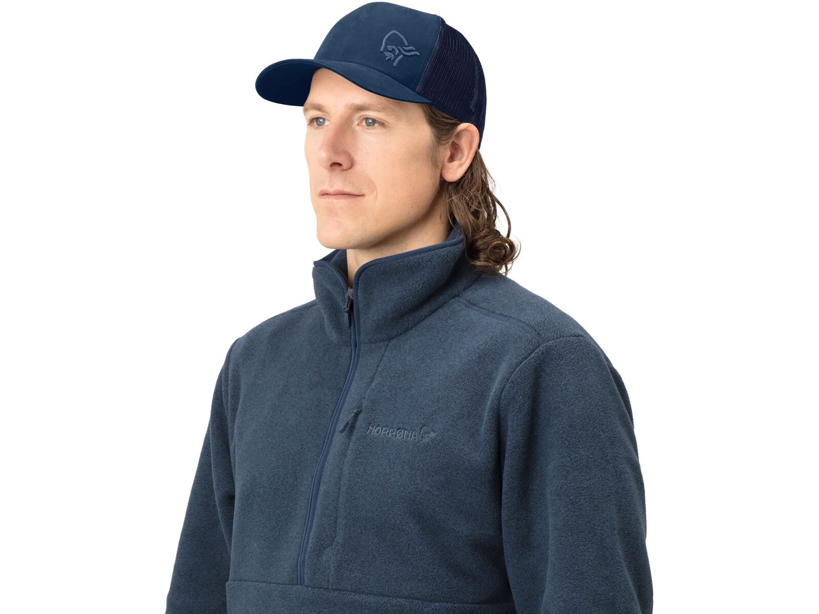 Norrona /29 snap back trucker mesh Cap, indigo night - Bild 2