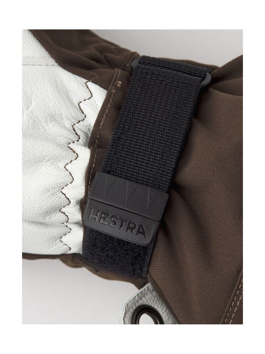 Hestra Army Leather Heli Ski 3 Finger, espresso - Bild 4