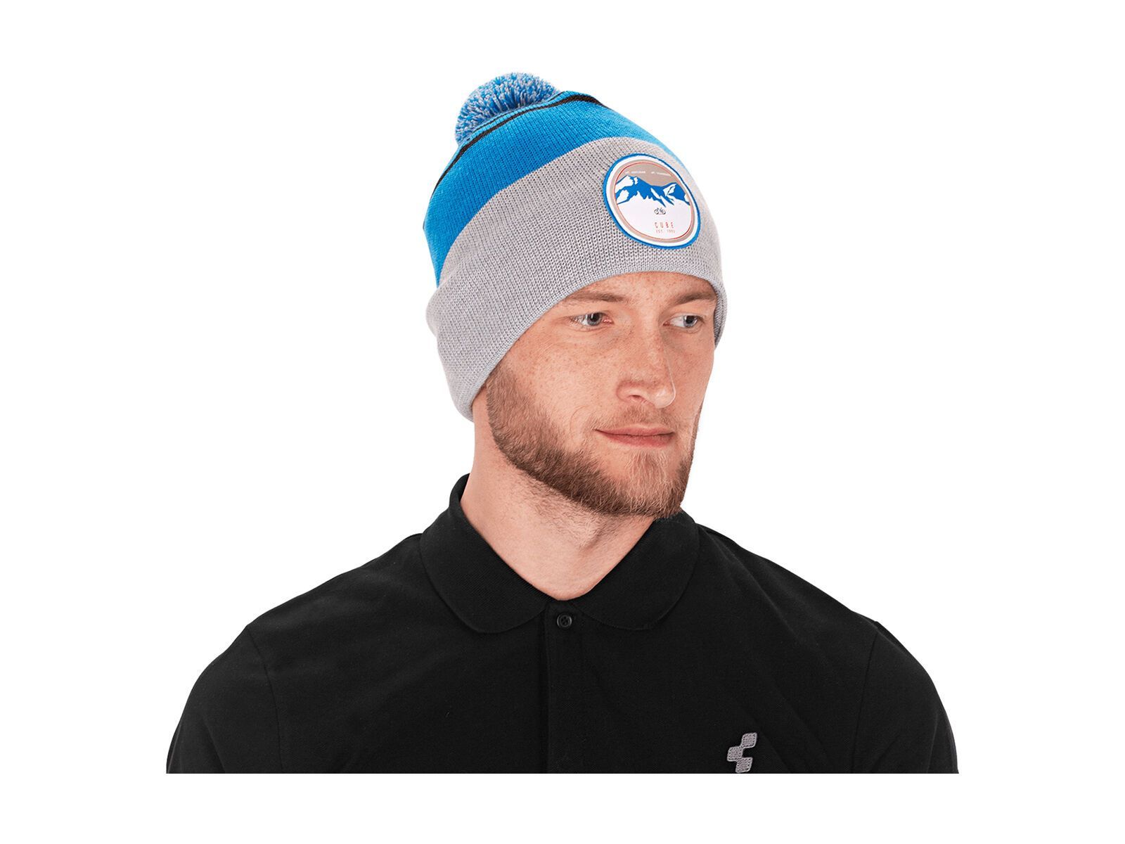 Cube Bommelmütze, blue´n´grey - Bild 2