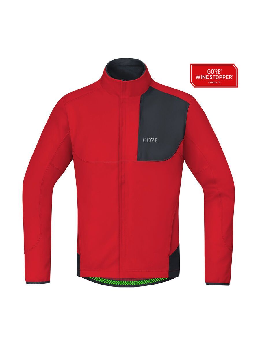 GOREWEAR C5 Gore Windstopper Thermo Trail Jacke, red/black - Bild 2