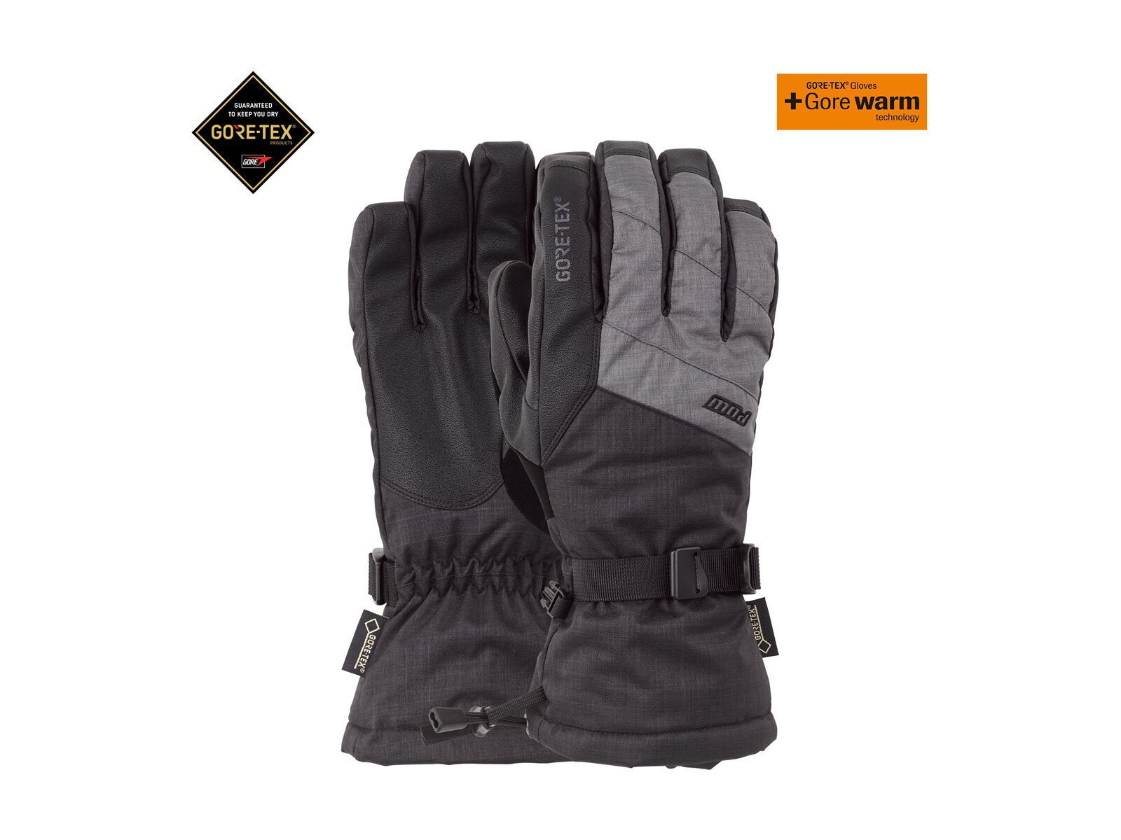 POW Gloves Warner Gore-Tex Long Glove, charcoal - Bild 2