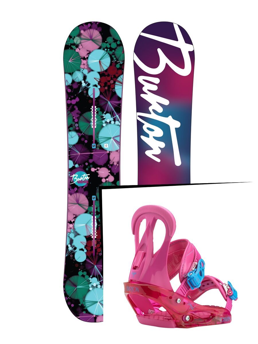 Set: Burton Genie 2016 + Burton Citizen 2017, so pink - Snowboardset - Bild 1
