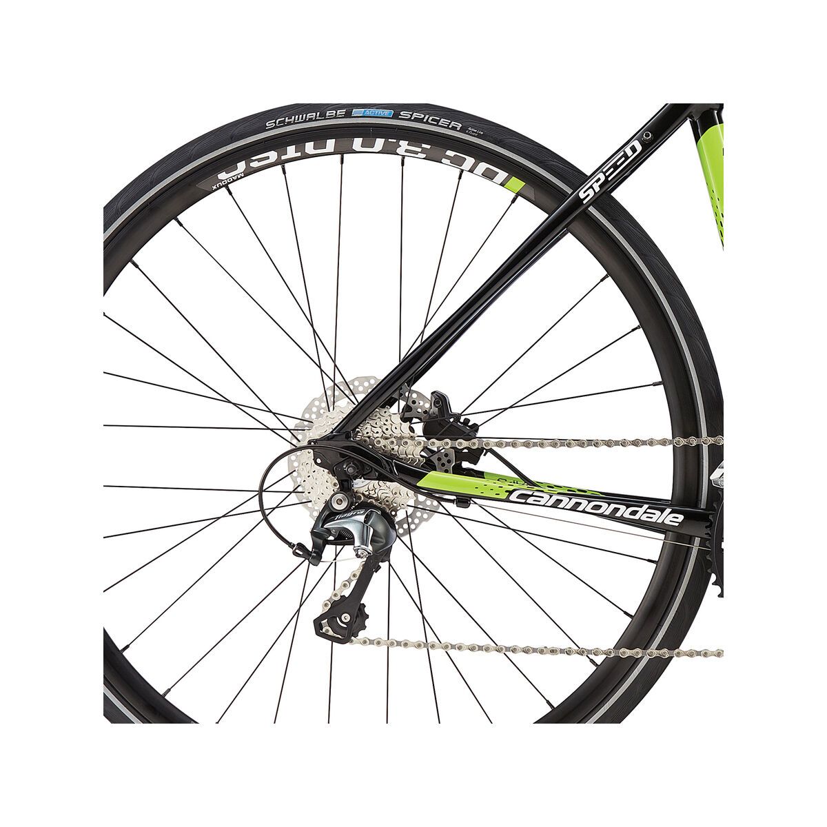 Cannondale Quick Speed 1, jet black w/ berzerker green, magnesium white, gloss - Bild 5