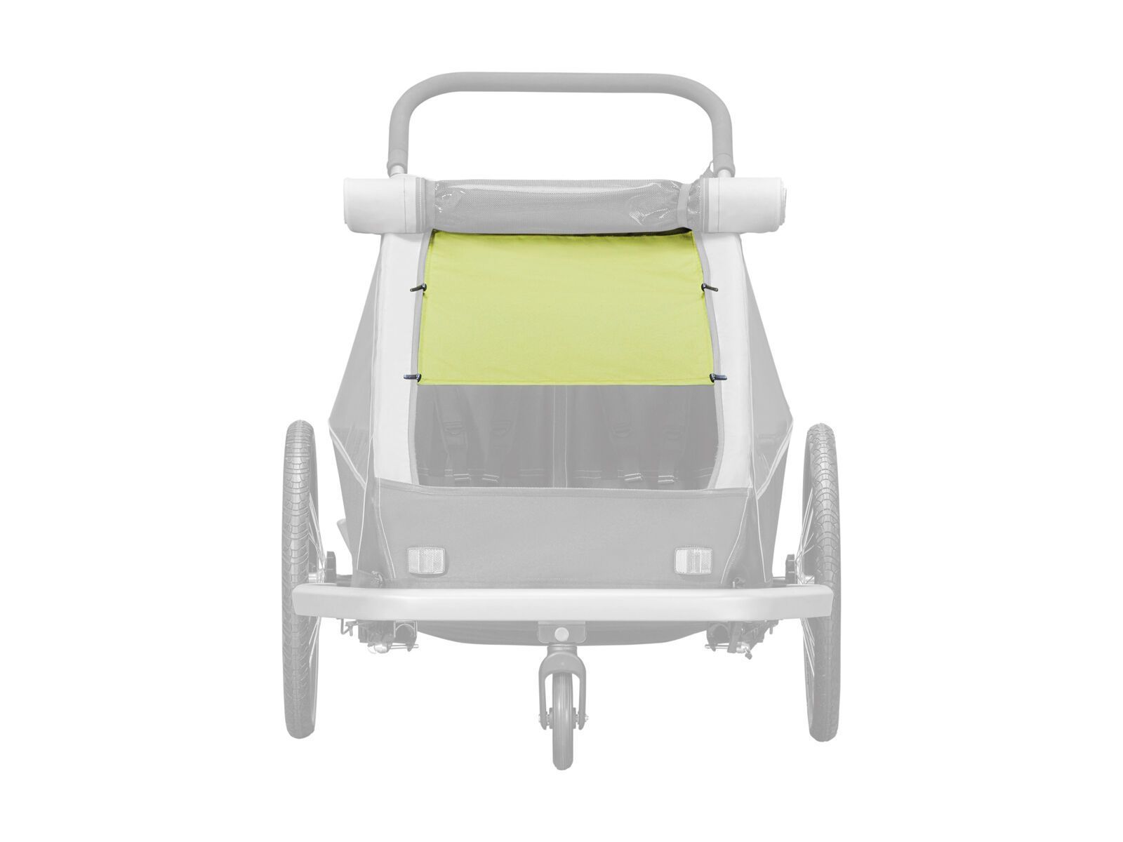 Croozer Sonnenschutz für Kid Plus / Kid for 2, lemon green - Bild 1