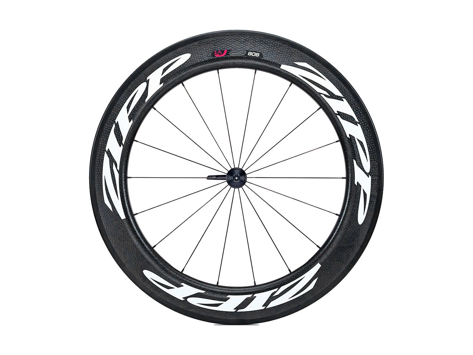 Zipp 808 Firecrest Carbon Clincher, schwarz / weiße Aufkleber - Bild 1