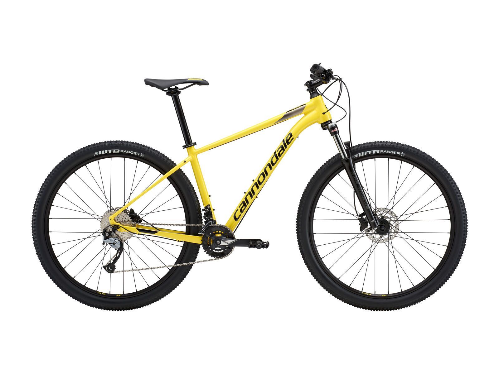 yellow cannondale road bike