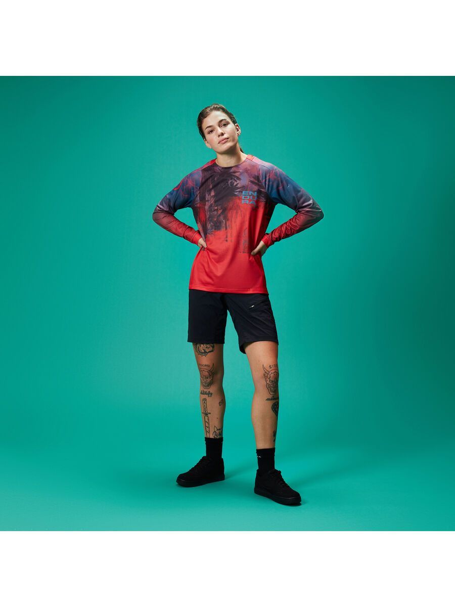 Endura Damen Tropical T-Shirt LTD (Langarm), granatapfel - Bild 14