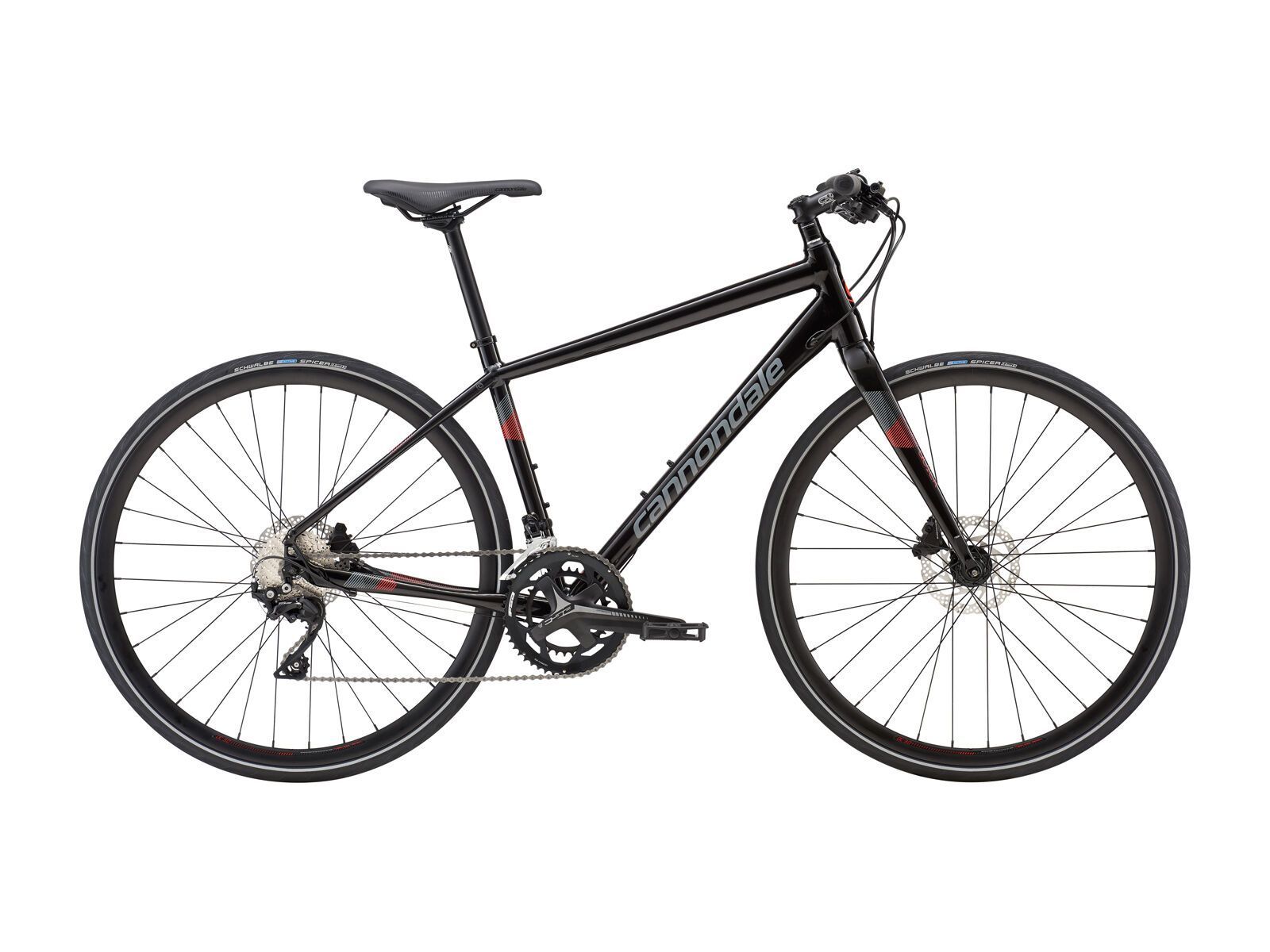 Cannondale Quick Disc 1, jet black w/ stealth and acid red - gloss - Bild 1