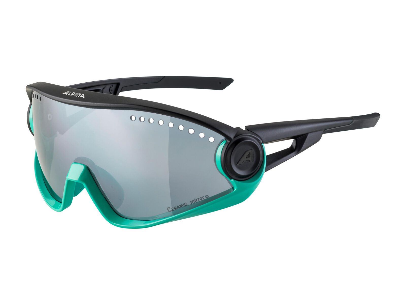 Alpina 5W1NG Mirror Black, turquoise-black - Bild 1