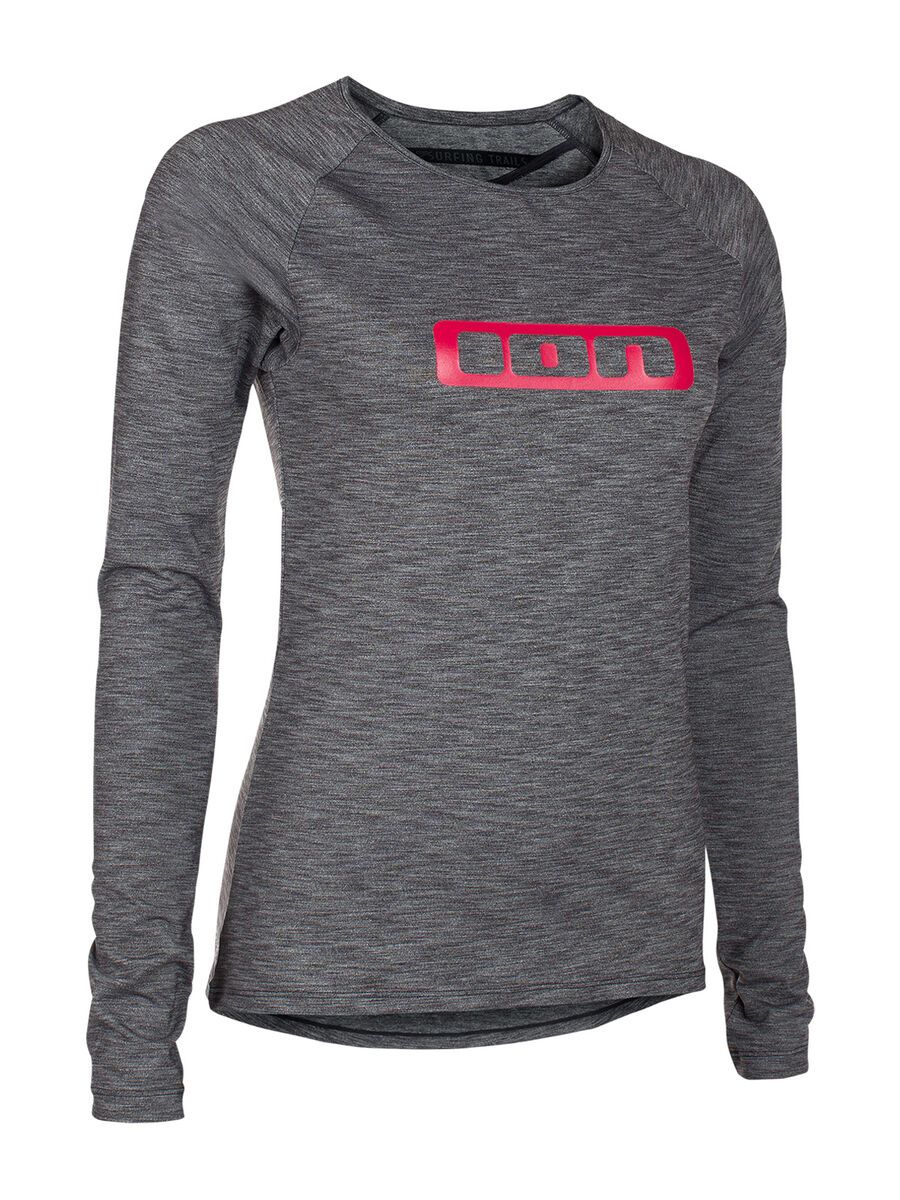 ION Base_Tee LS Stratify, dark grey melange - Bild 1