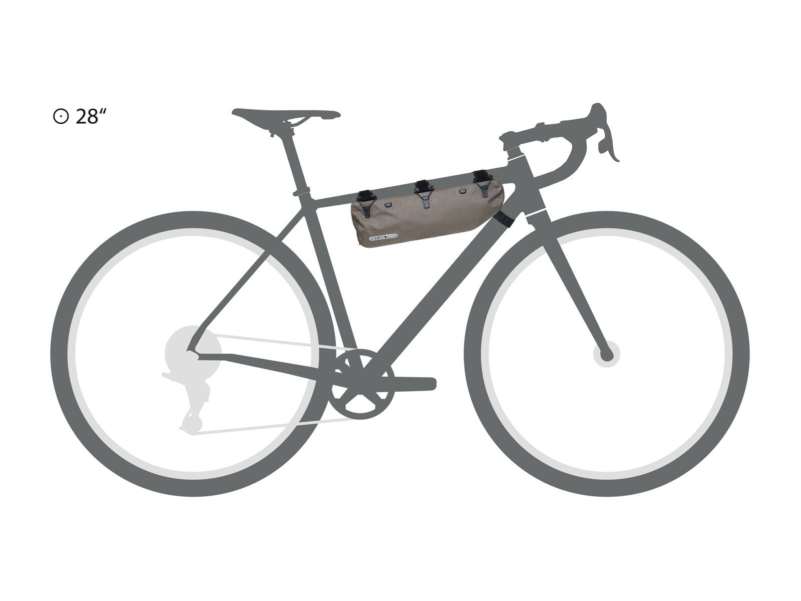 ORTLIEB Frame-Pack RC Toptube 3 L, dark sand - Bild 8