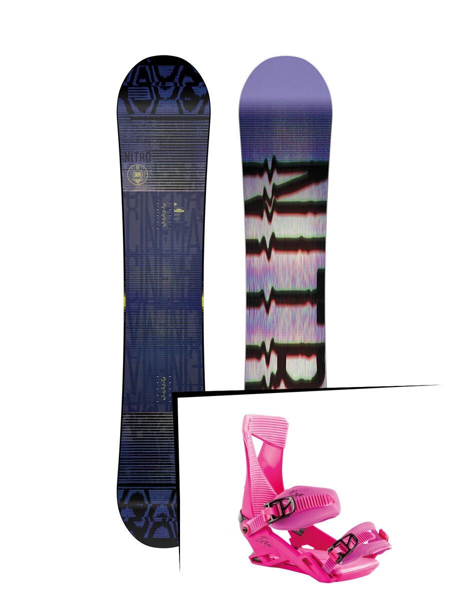 Set: Nitro Cinema 2019 + Nitro Zero muted brights series raspberry - Bild 1