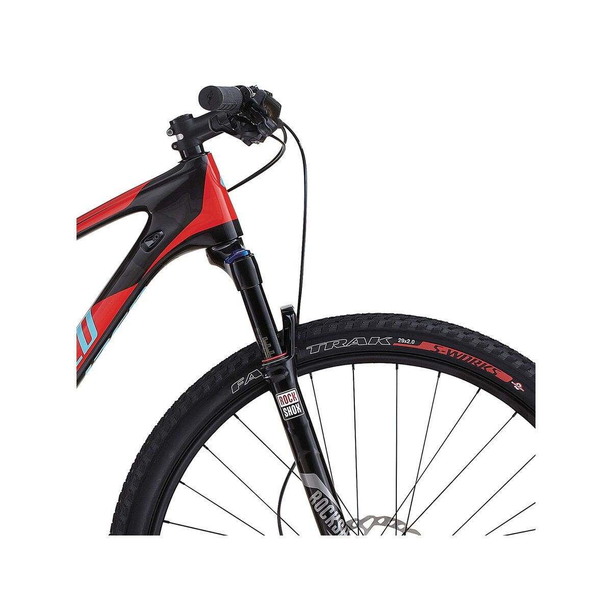 Specialized Epic FSR Comp Carbon 29 World Cup, gloss carbon/rocket red/light blue - Bild 5