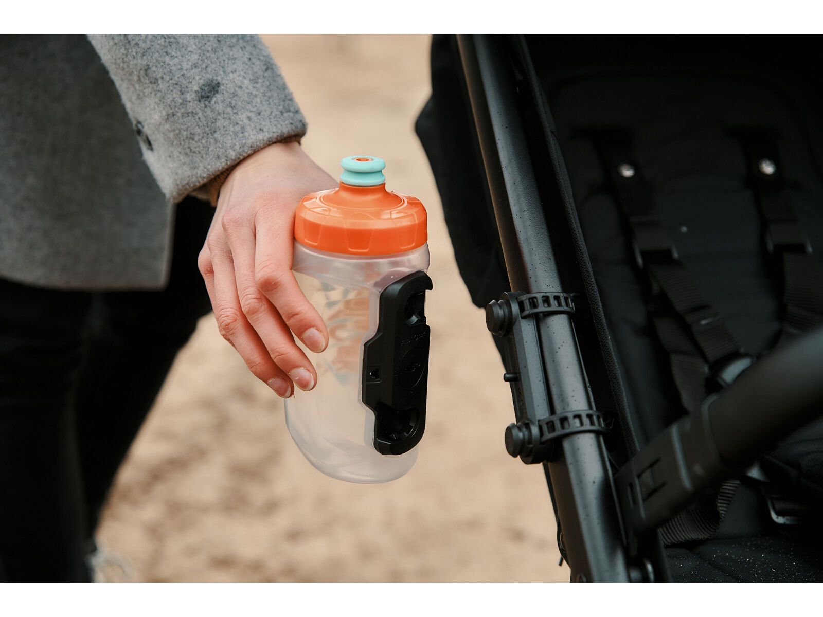 Fidlock Twist Bottle 450 Kids + Uni Base, transparent - Bild 2