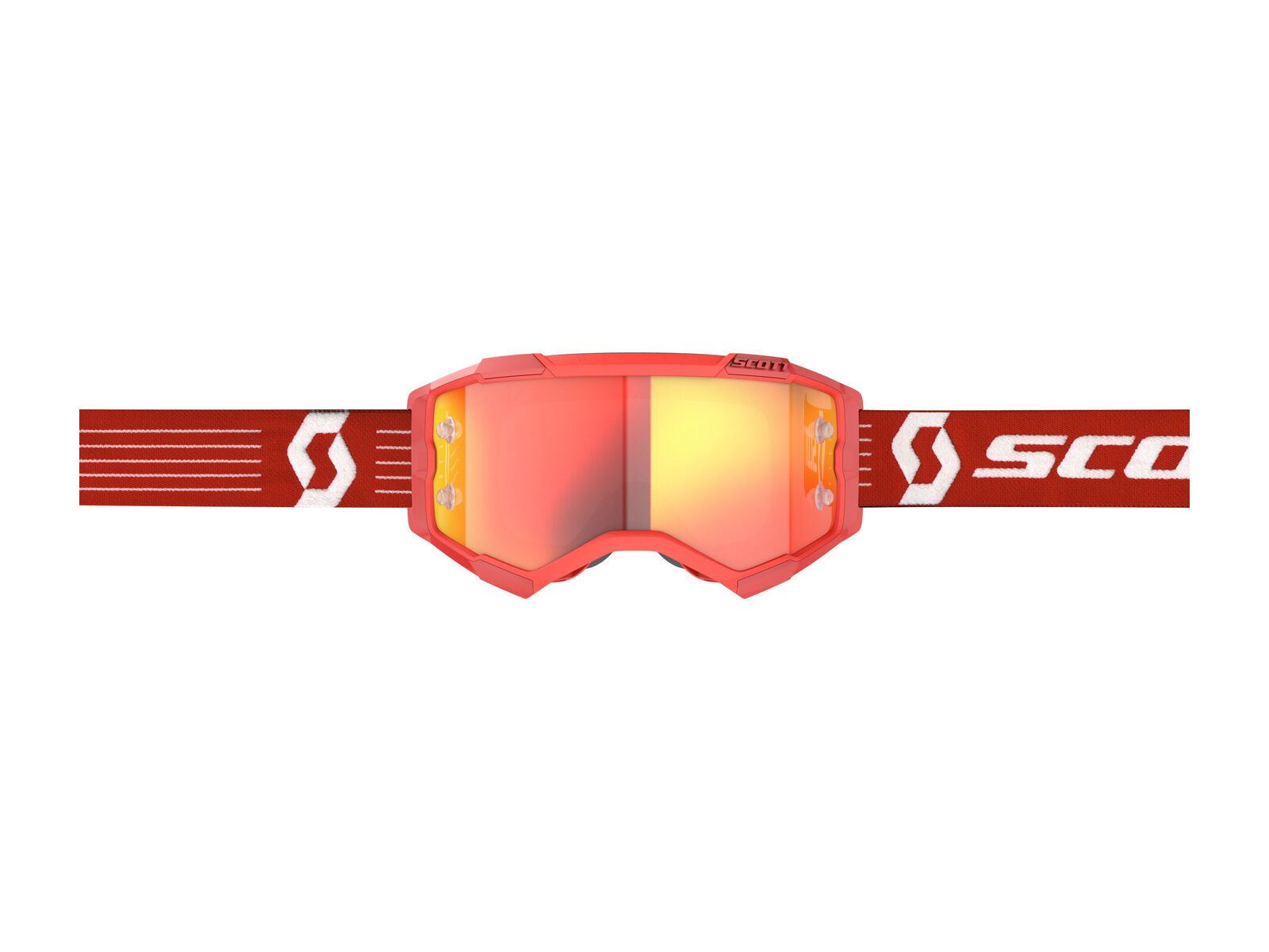 Scott Fury Goggle Orange Chrome Works, bright red - Bild 2