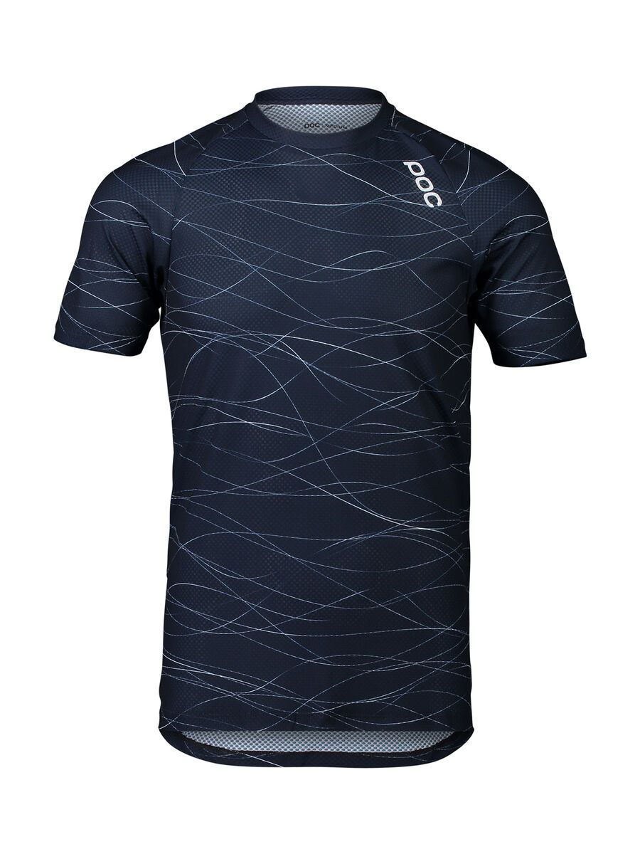POC MTB Pure Tee, lines turmaline navy - Bild 1