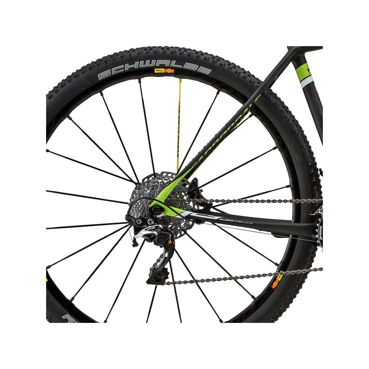 Cannondale F-Si Carbon 1, jet black with berzerker green and magnesium white, matte - Bild 4