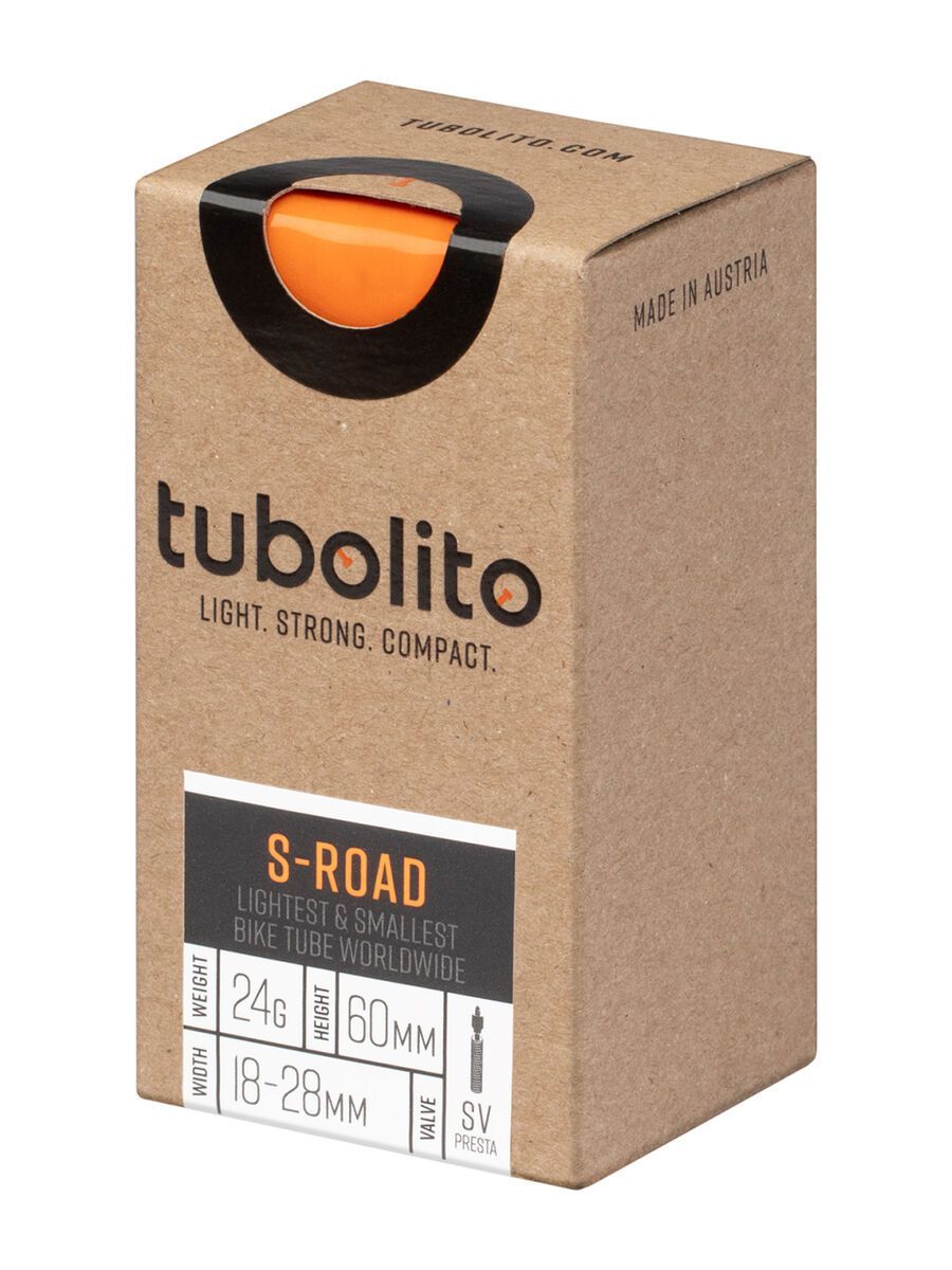 Tubolito S-Tubo Road 60 mm - 700C x 18-28 orange 33000041