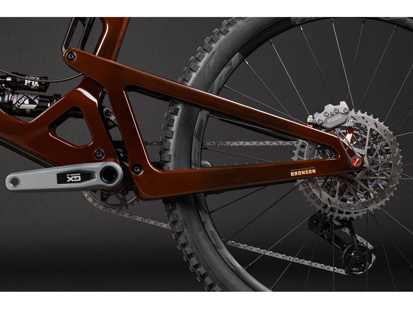 Santa Cruz Bronson CC / X0 AXS / RSV / MX, translucent root beer - Bild 9