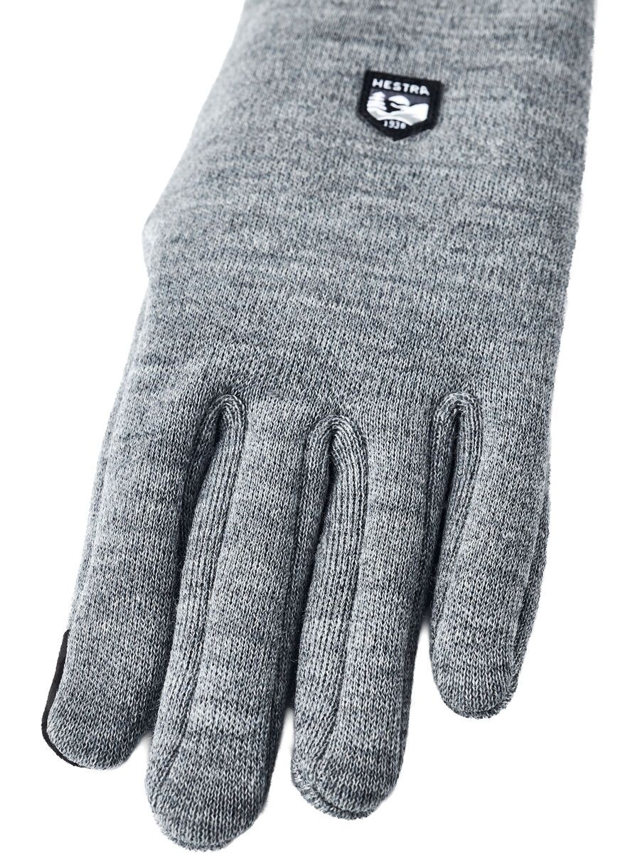 Hestra Gravita Merino Liner 5 Finger, grey - Bild 4