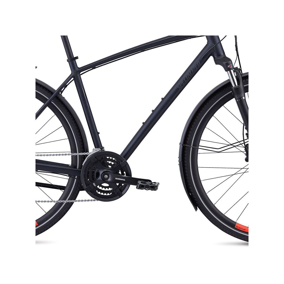 Specialized Crosstrail EQ - Black Top Collection, satin cast black/rocket red - Bild 5