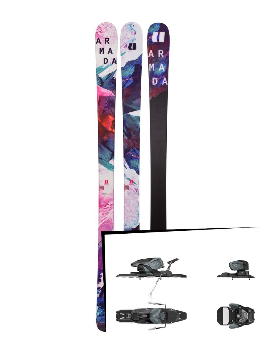 Set: Armada Victa 83 2019 + Salomon Warden 11 dark grey/black - Bild 1