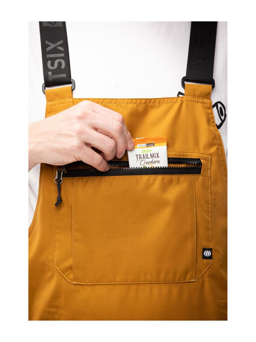 686 Men's Hot Lap Insulated Bib, golden brown - Bild 7