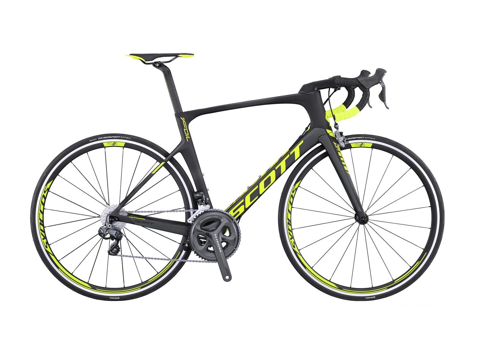 Scott Foil 10, black/anthracite/yellow - Bild 1