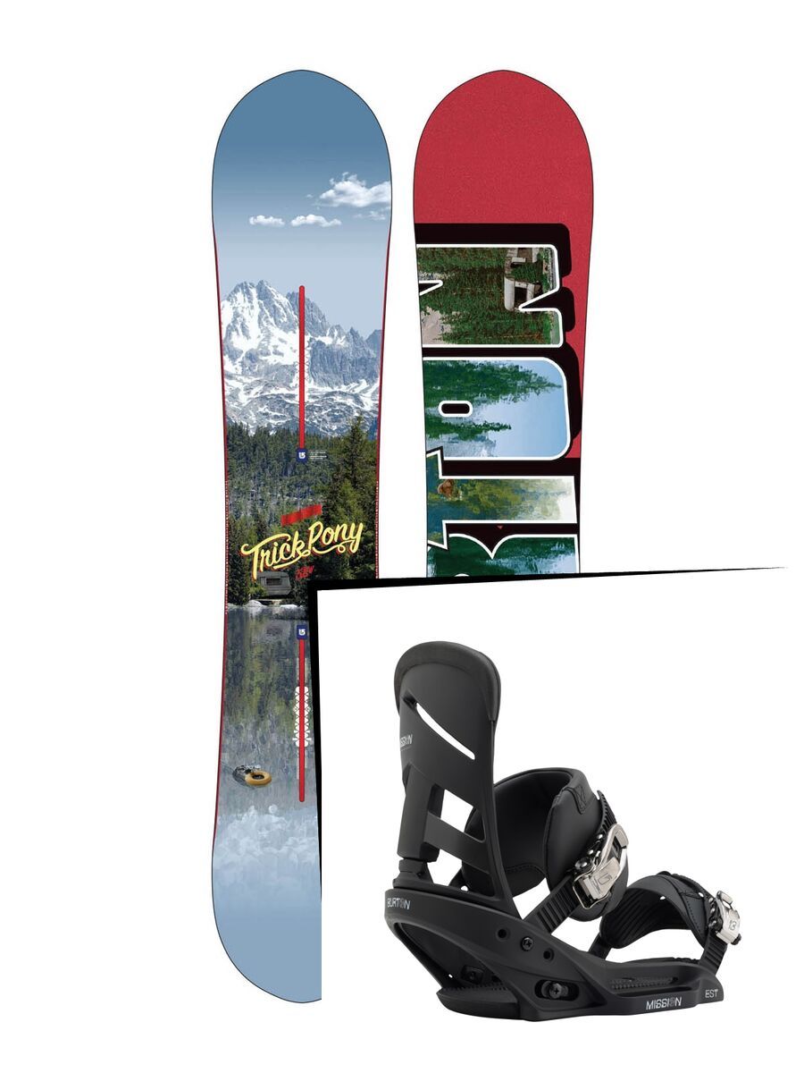 Set: Burton Trick Pony 2015 +  Mission EST (1712891S) - Bild 1