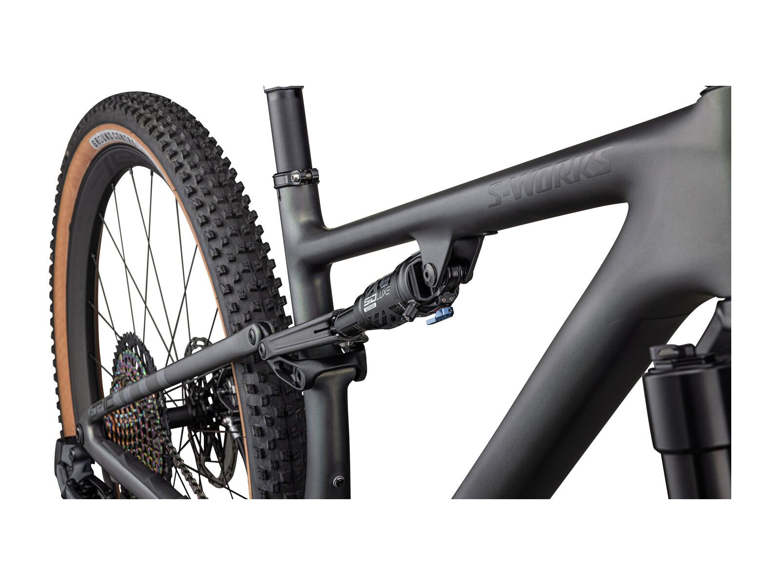 Specialized S-Works Epic Evo RS, silver green/white pearl tint/black chrome - Bild 7