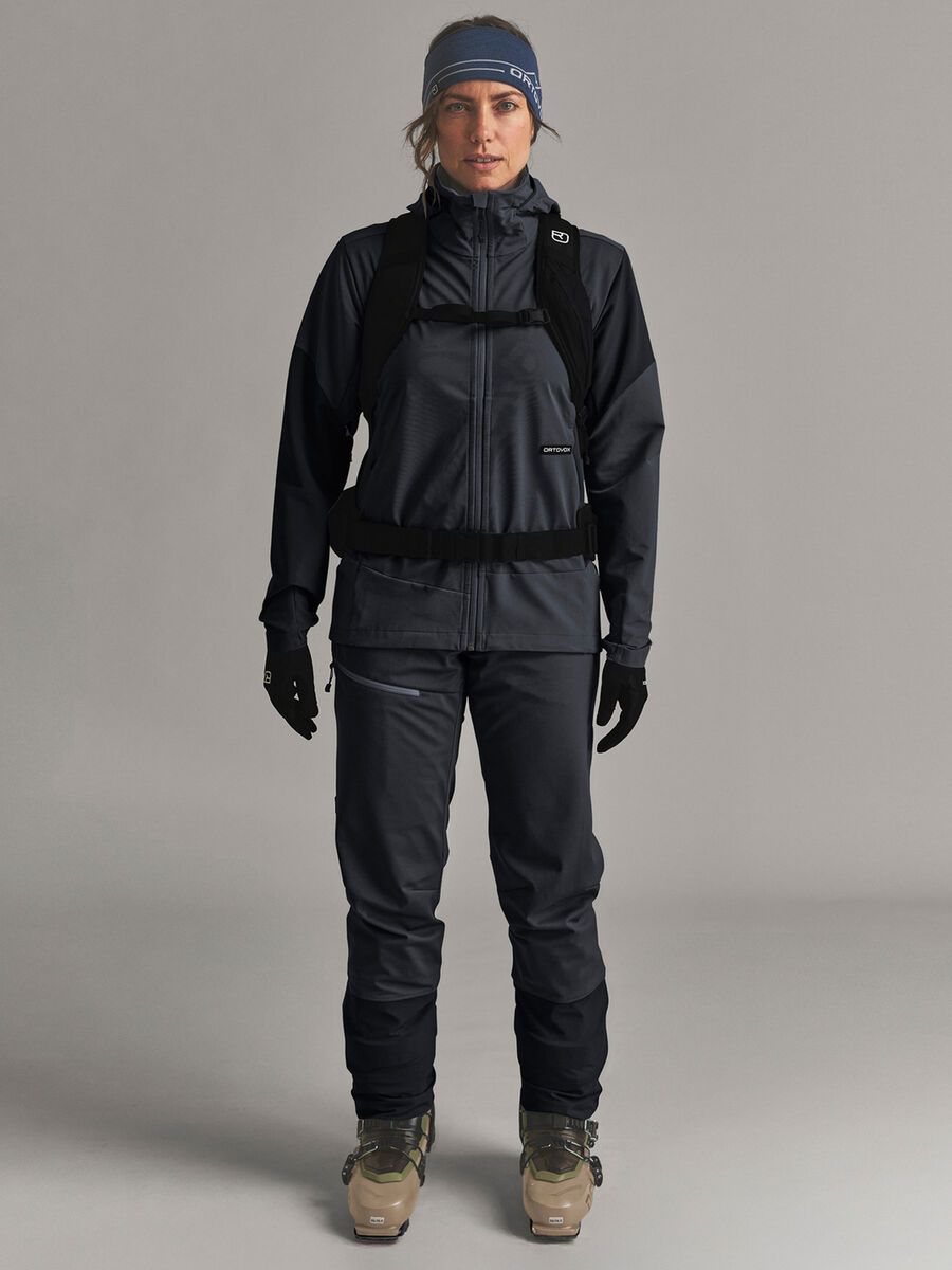 Ortovox Ortler Softshell Plus Pants W, black raven - Bild 3
