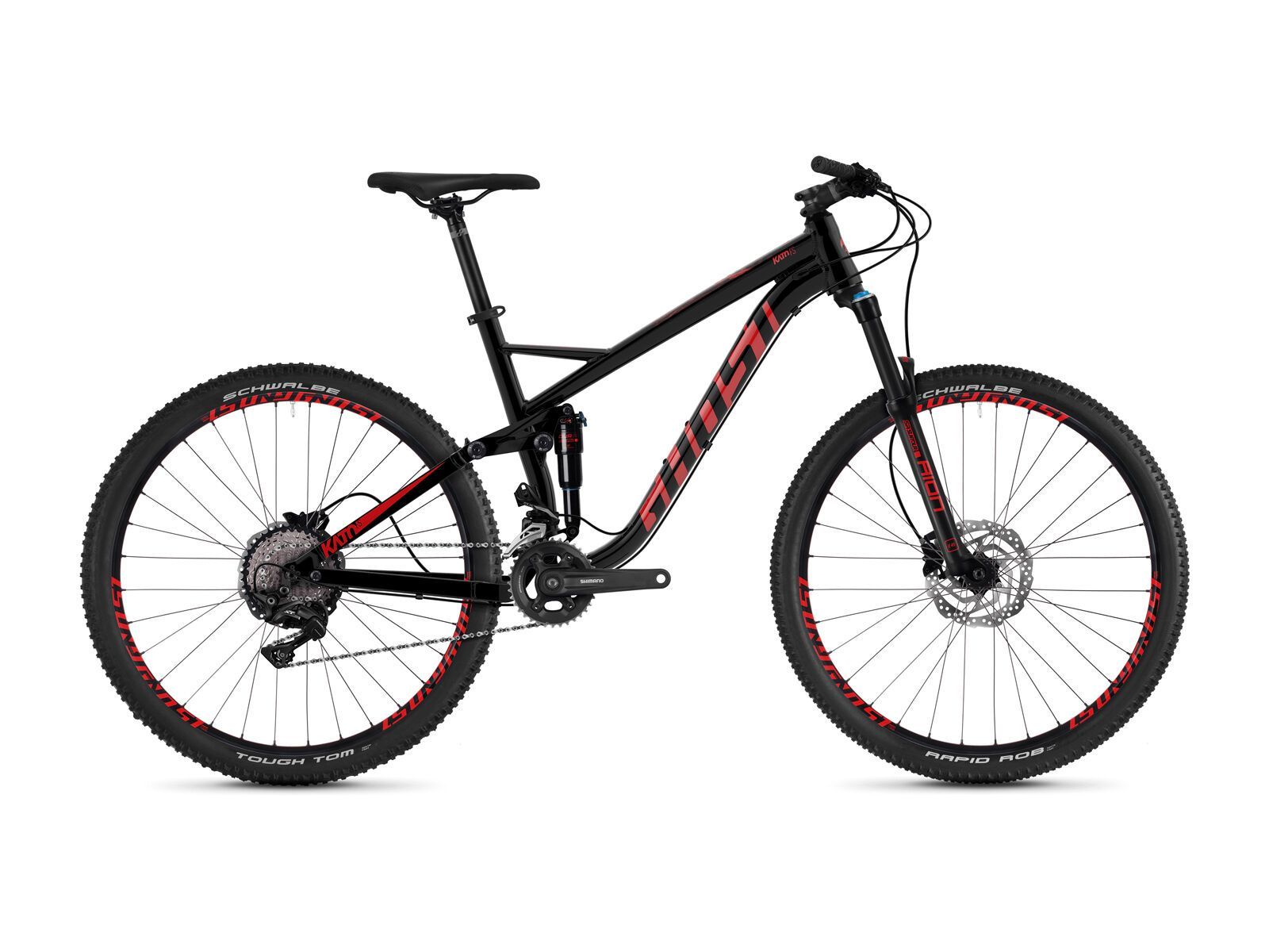 Ghost Kato FS 3.7 AL, jet black/riot red - Bild 1