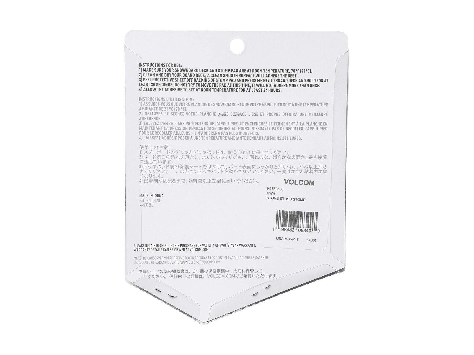 Volcom Stone Studs Stomp, black white - Bild 2