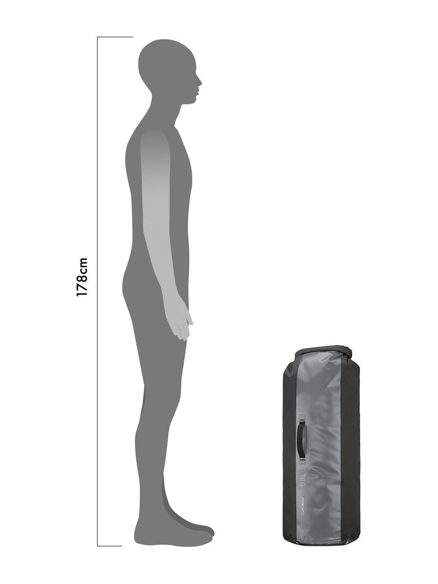 ORTLIEB Dry-Bag Heavy Duty 59 L, black-grey - Bild 5