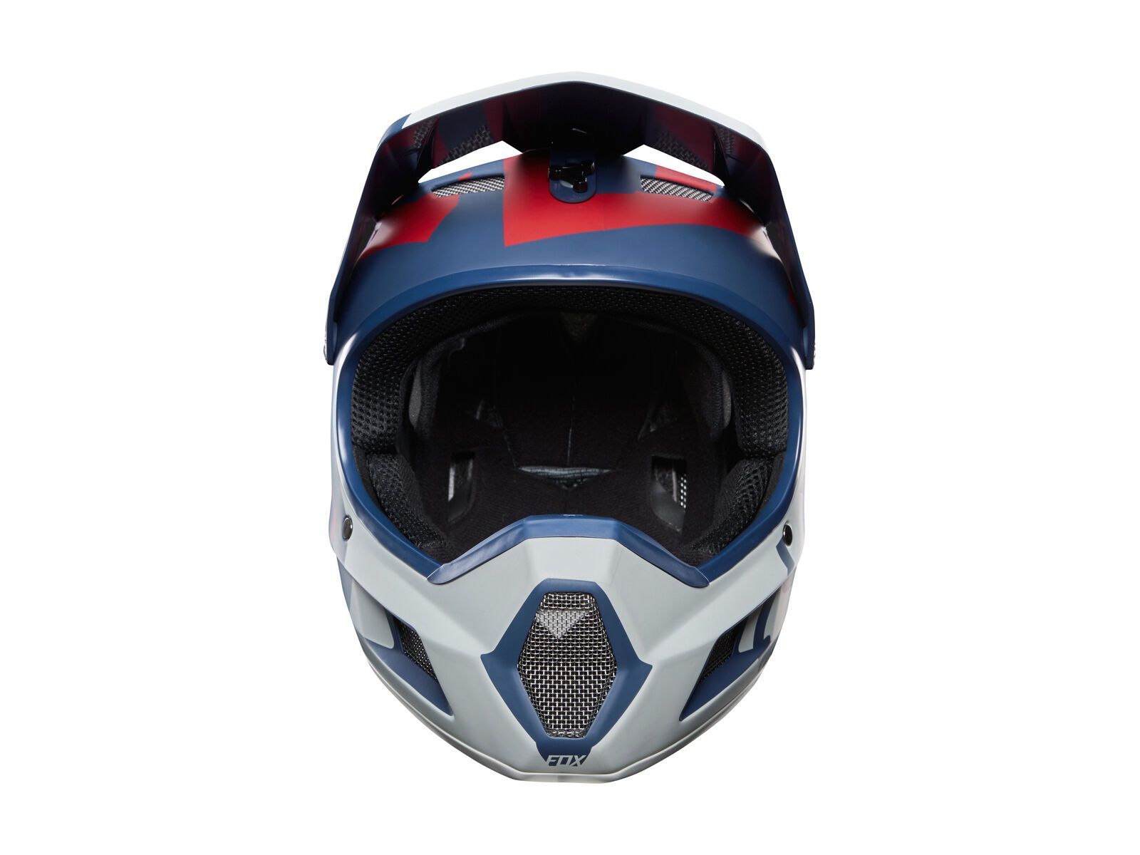 Fox Rampage Comp Helmet, blue/red - Bild 3