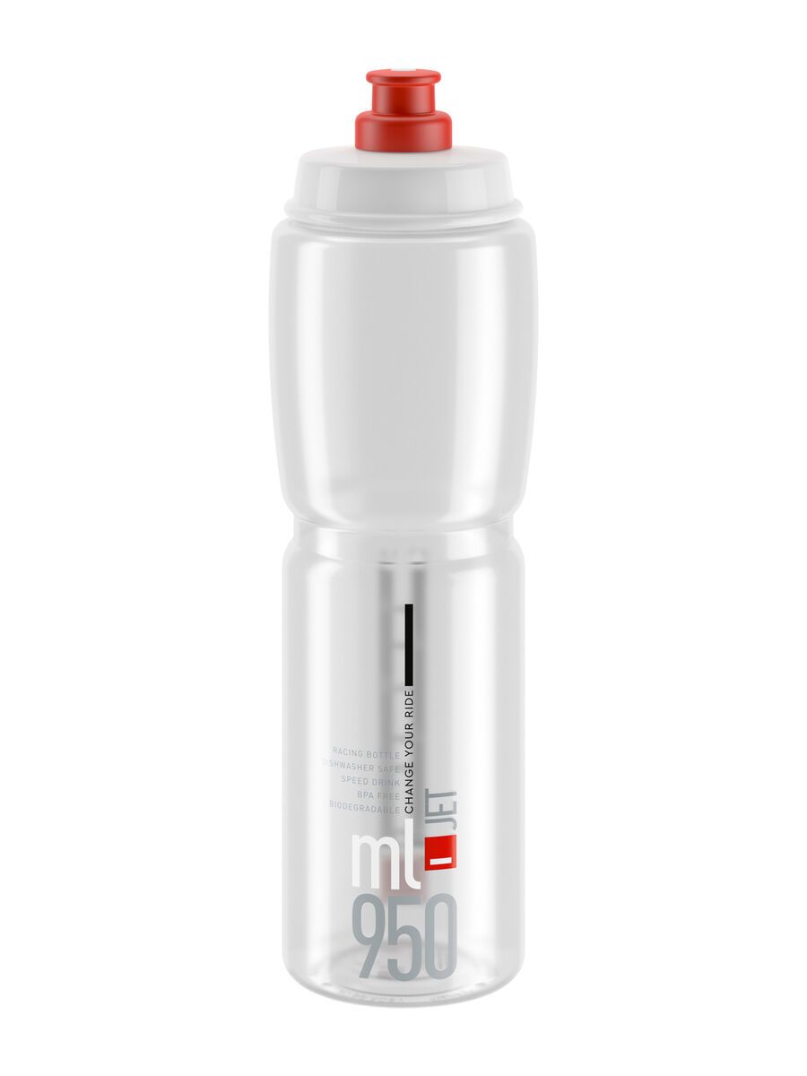 Elite Jet - 950 ml, clear/red logo - Bild 1