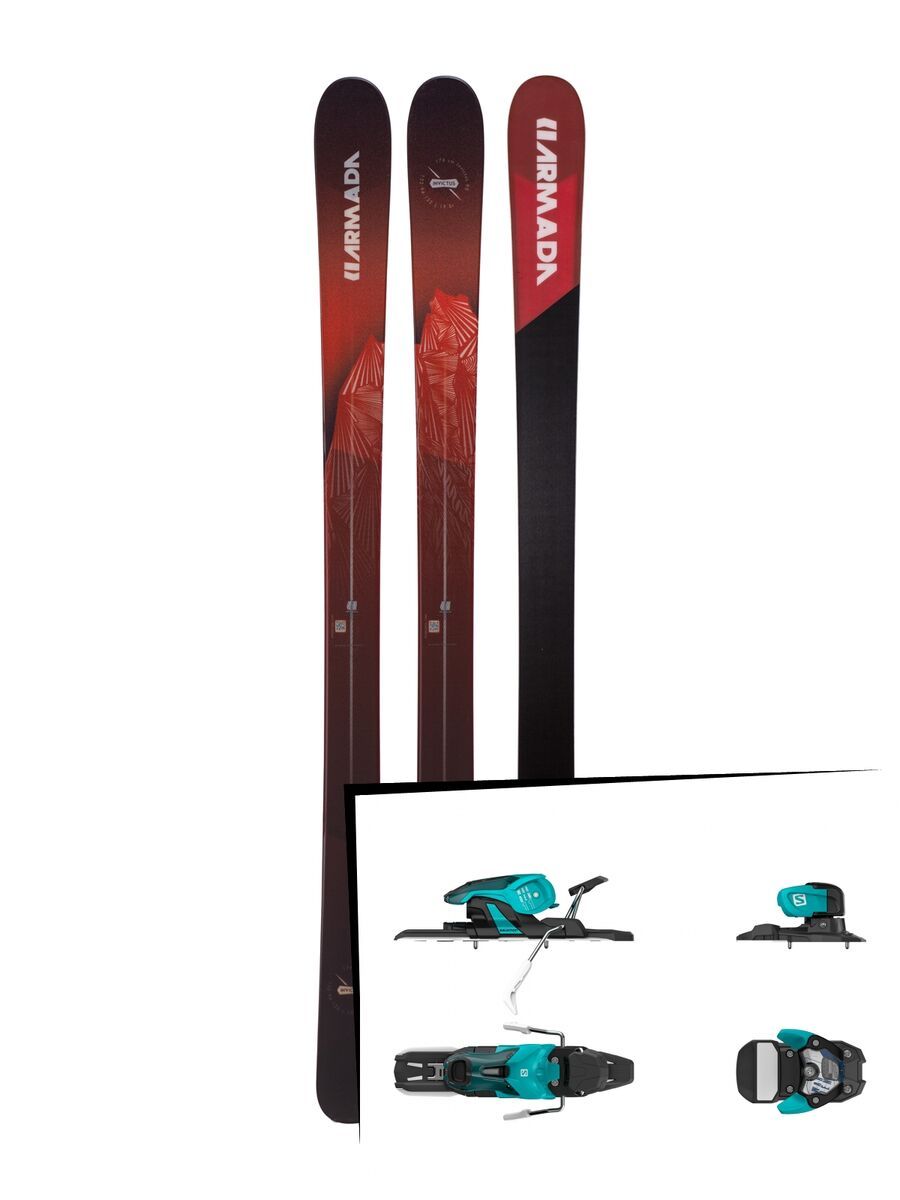 Set: Armada Invictus 95 2019 + Salomon Warden 11 turquoise/black - Bild 1