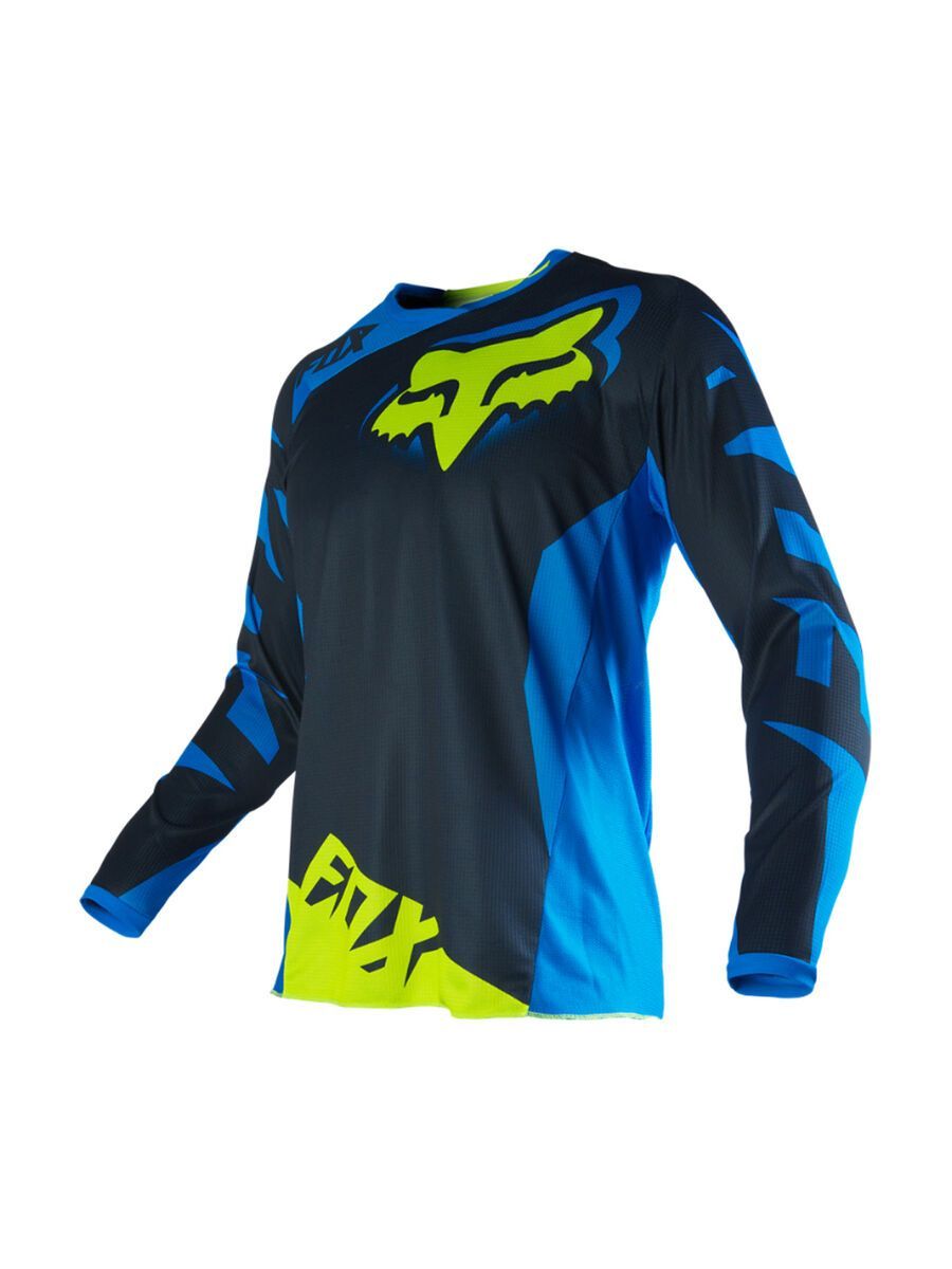 Fox 180 Youth Race Jersey, blue yellow - Bild 1