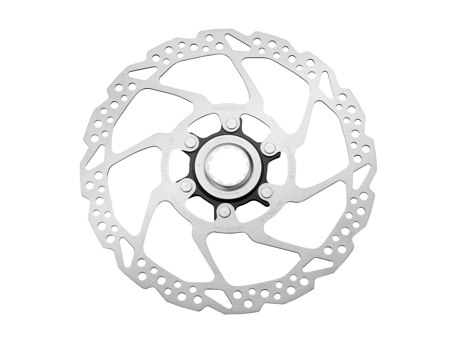 Shimano SM-RT54 Bremsscheibe Center Lock (nur Resin-Beläge) - 180 mm / IVZ - Bild 1