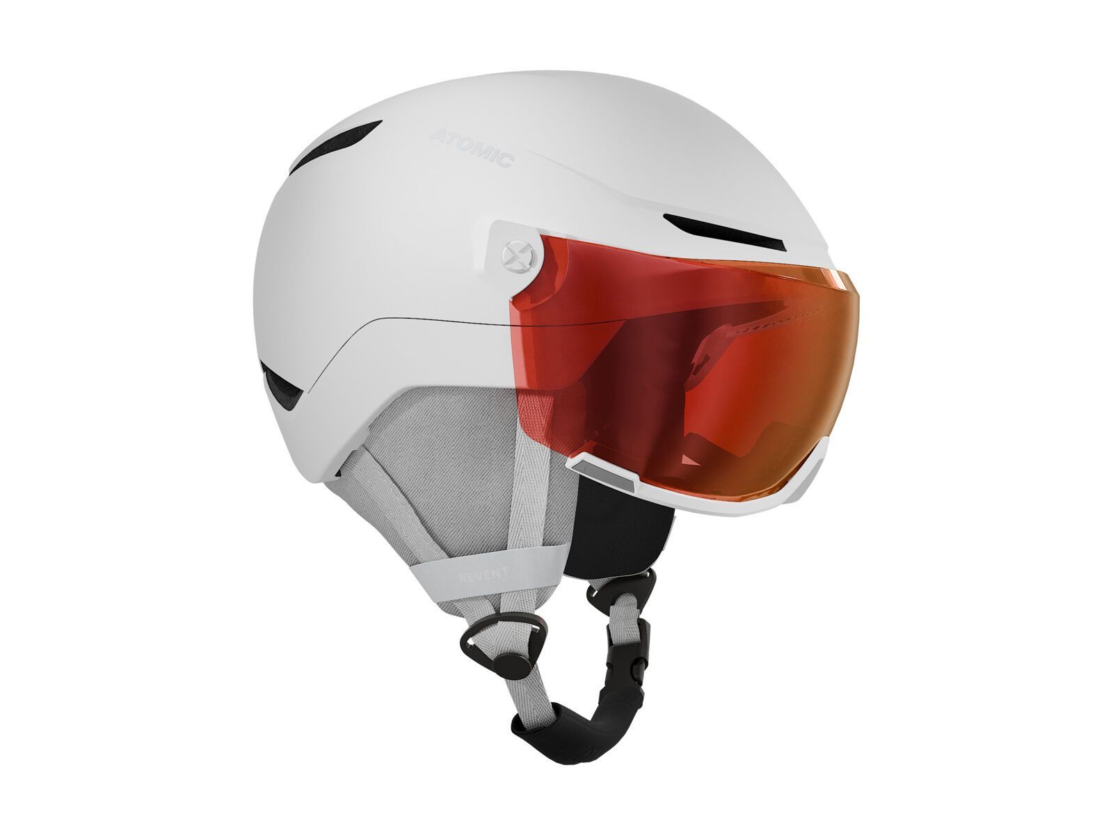 Atomic Revent Visor JR, Red Flash / white heather - Bild 3