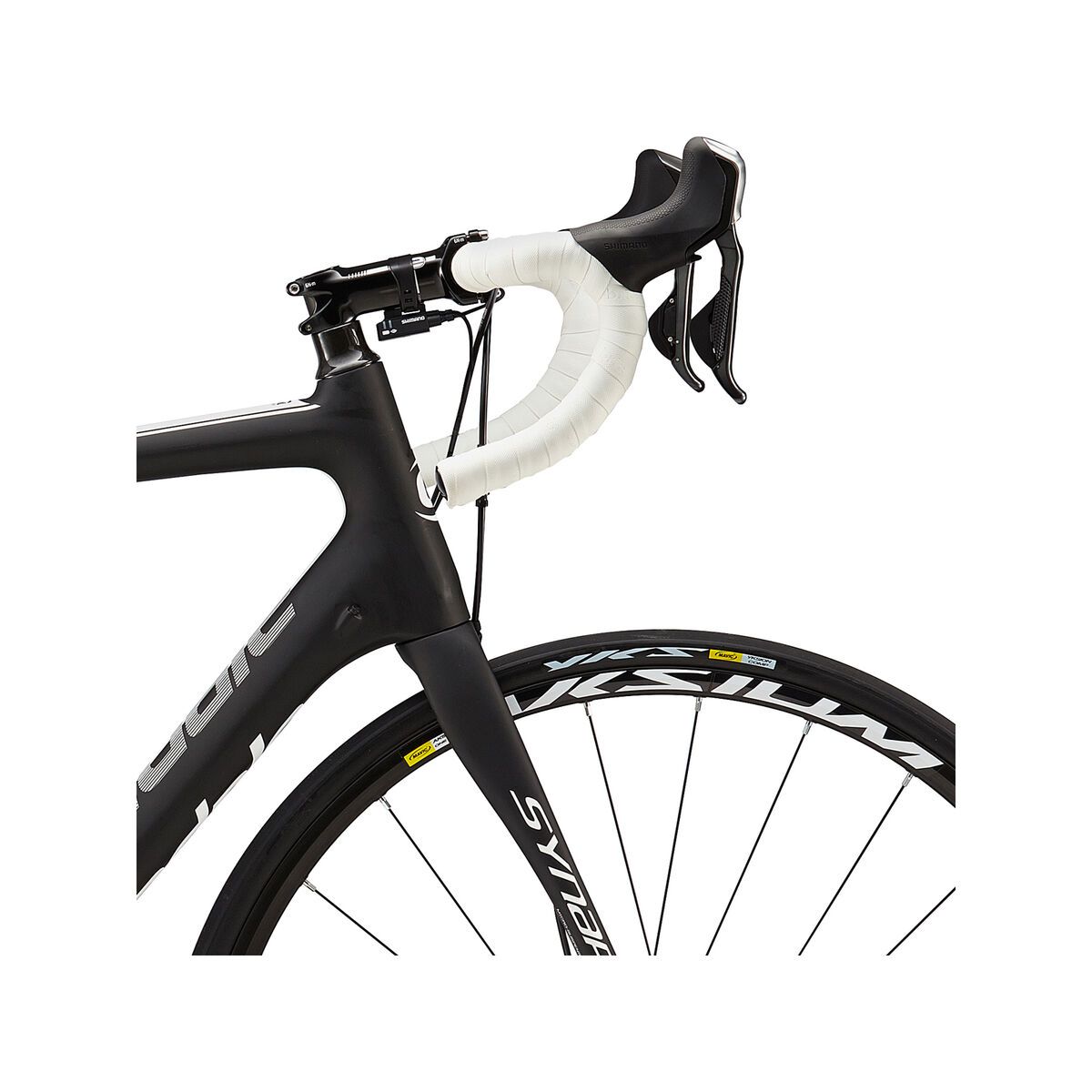 Cannondale Synapse Carbon Ultegra DI2 Disc, jet black with magnesium white, matte - Bild 5