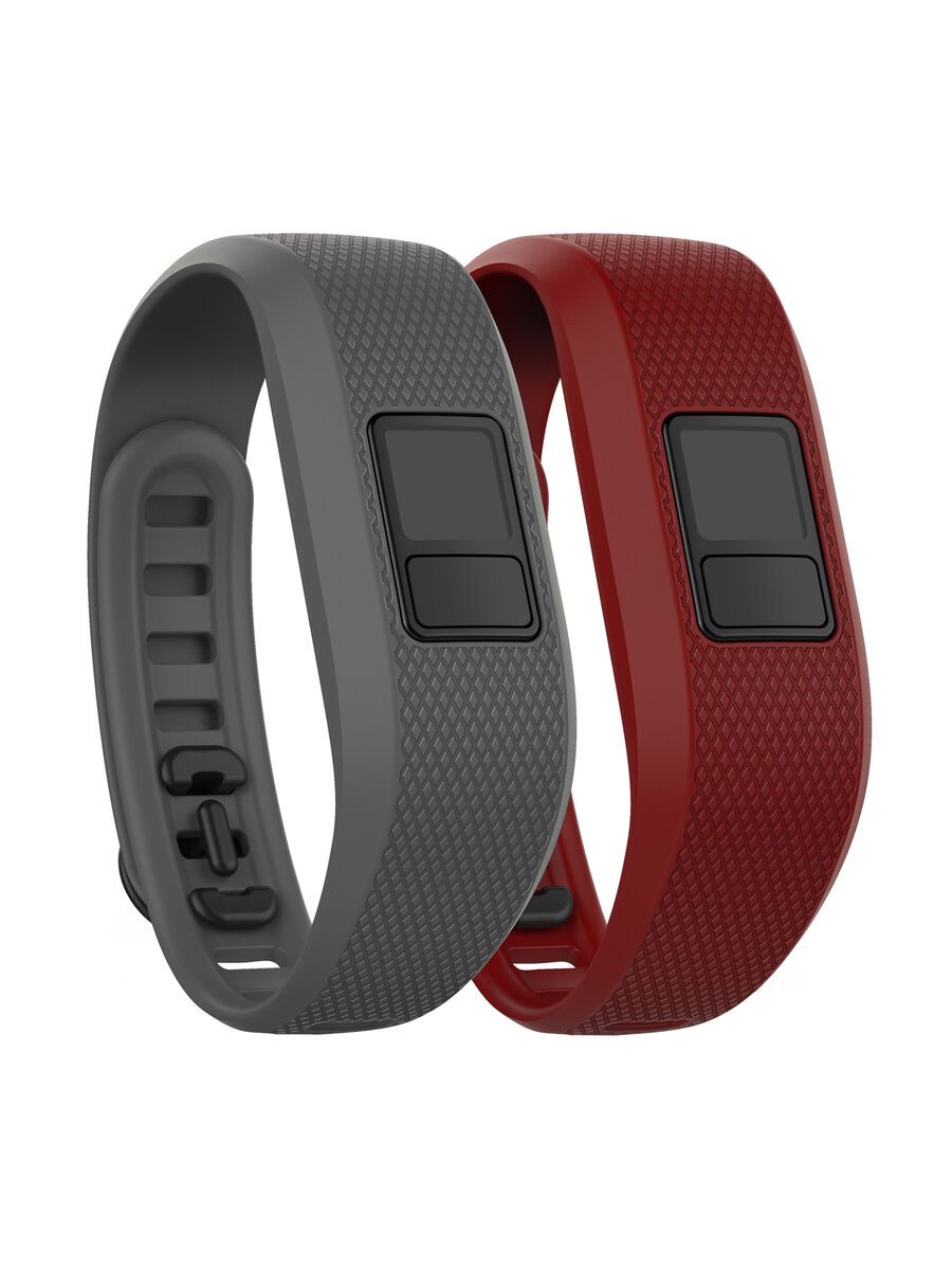 Garmin vivofit 3 Ersatzarmbänder XL, grau+marsala - Bild 1