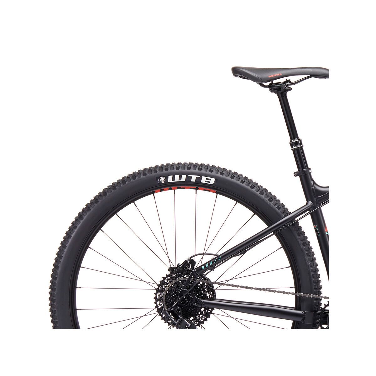 Kona Honzo, matt black w/ red & mint green decals - Bild 6