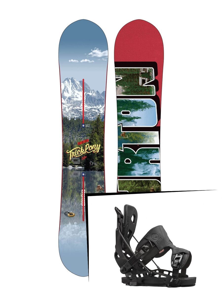 Set: Burton Trick Pony 2015 + Flow NX2 (1513115S) - Bild 1