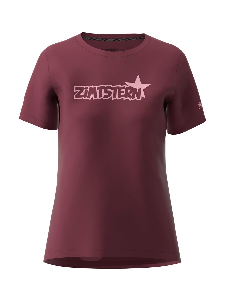 Zimtstern Scriptz Tee Women’s, windsor wine - Bild 1