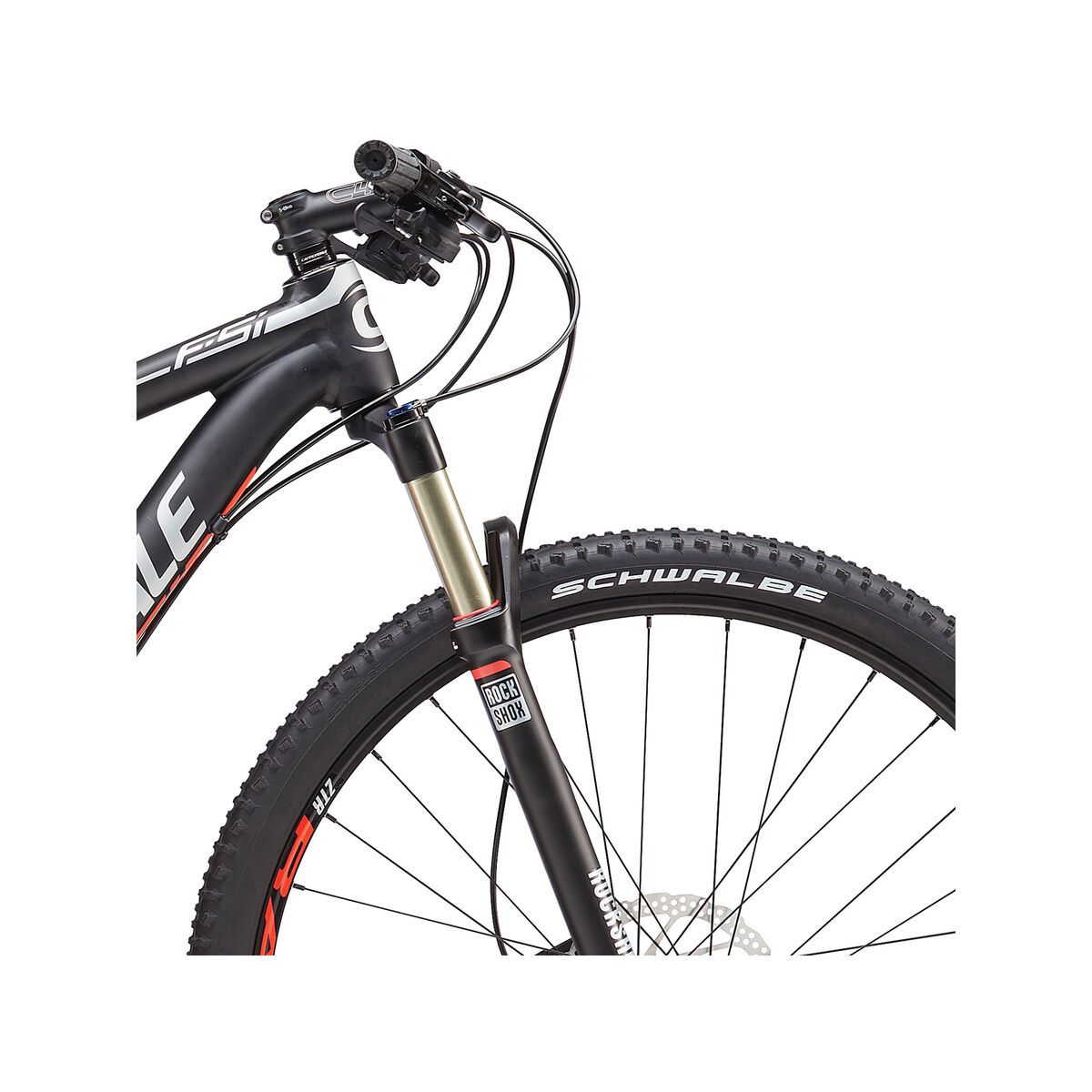 Cannondale F-SI 3 29, jet black w/ fine silver and acid red, matte - Bild 5