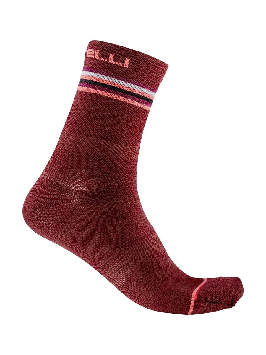 Castelli Go W 15 Sock, bordeaux/pink/white - Bild 1