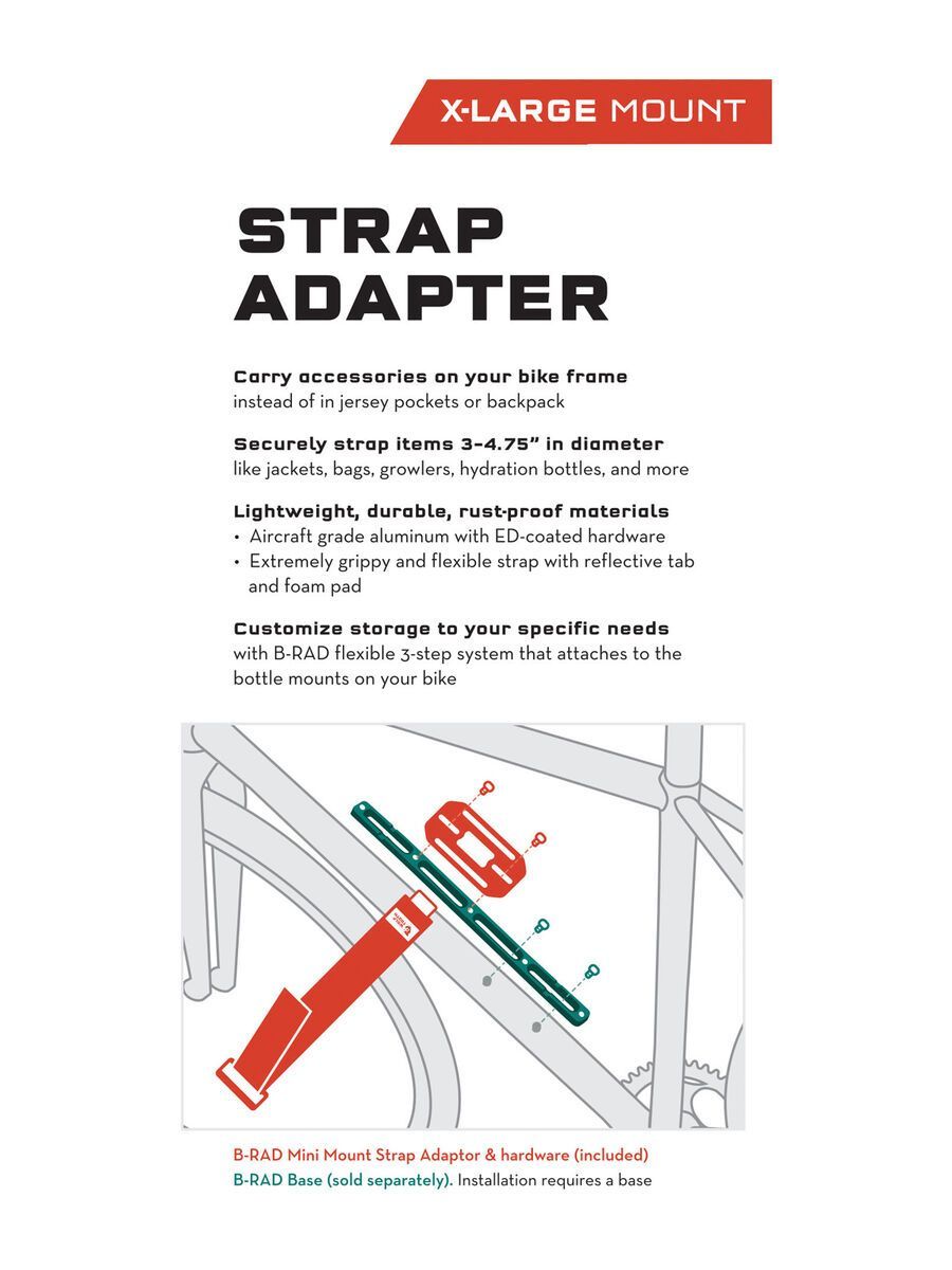 Wolf Tooth B-RAD XL Strap and Accessory Mount, black - Bild 2