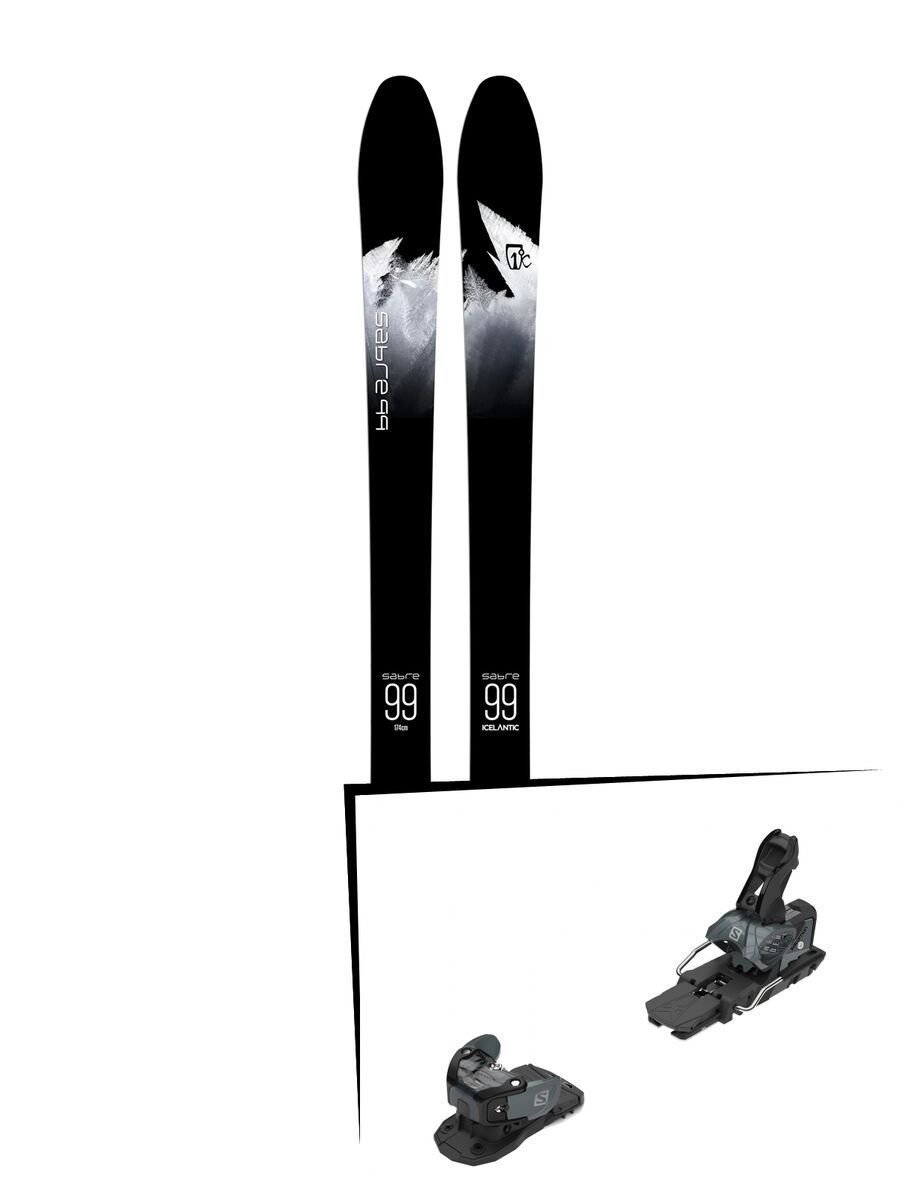 Set: Icelantic Sabre 99 2018 + Salomon Warden MNC 13 black/grey - Bild 1