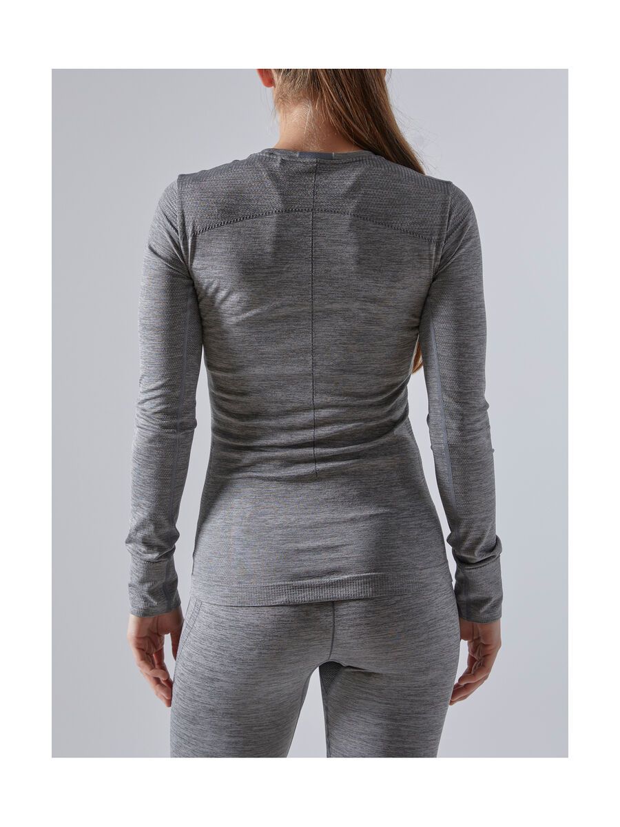 Craft Fuseknit Comfort RN LS W, dark grey melange - Bild 3
